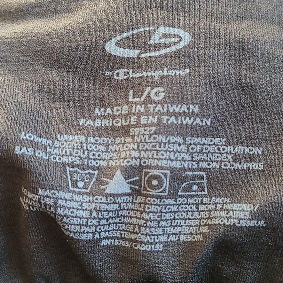 EUC Champion Black Tank Top Sz Lg - Picture 3 of 4